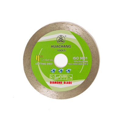 4.3inch 110mmx20mmx1.2mm Continuous Rim Diamond Blade For Ceramic Tile Wet Dry