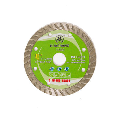 Cold Press 4.3inch '110×1.2/1.8×10×20mm Turbo Diamond Blade For General Purpose ,Ceramic , Marble And Concrete
