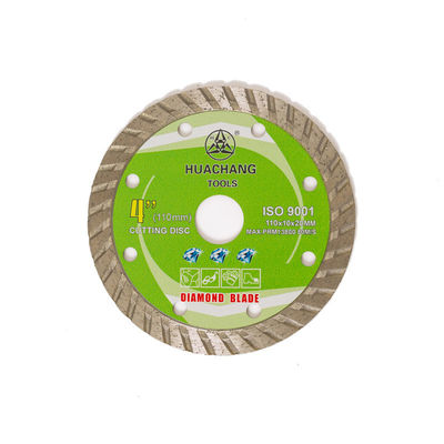 Cold Press 4.3inch '110×1.2/1.8×10×20mm Turbo Diamond Blade For General Purpose ,Ceramic , Marble And Concrete