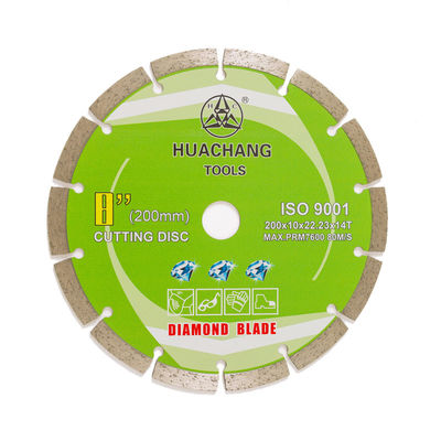 Cold Press 8inch 200×1.6/2.2×10×22.23mm×14T Segmented Diamond Blade For General Purpose , Stone And Concrete