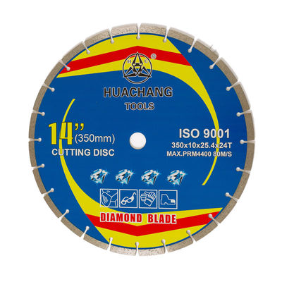 Hot Press	350×2.2/3.2×10×25.4×24T sintered  Segmented Diamond  For Blade	Granite,Marble, Concrete And Brick