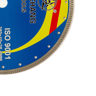 Hot Press 14inch '350×2.2/3.2×10×25.4mm High Quality Porcelain Diamond Blade65Mn Steel Body With Long Cutting Life