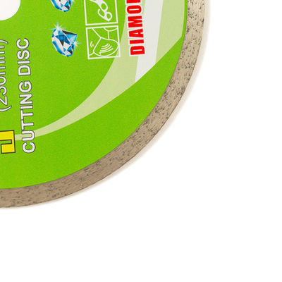 Cold Press 9inch 230×1.8/2.6×10×22.23mm Continuous Rim Diamond Blade For Ceramic With Long Life