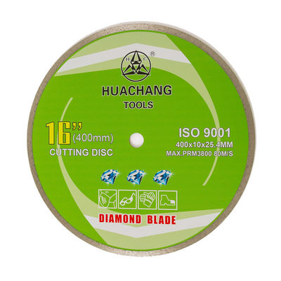 10&quot; 12&quot; 14&quot; 16inch 400mm Continuous Rim Wet Cut Diamond Blade 25.4mm Bore