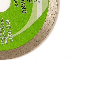high quality 5inch 125×1.2/1.8×10×22.23mm Continuous Rim Diamond Blade For General Purpose ,Ceramic ,Marble And Concrete