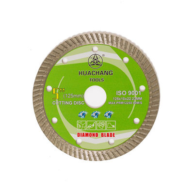 Cold Press 5inch '125×1.2/2.0×10×22.23mm Turbo Diamond Blade For General Purpose , Ceramic , Marble And Concrete