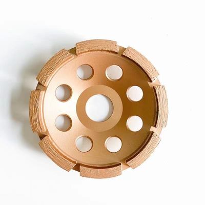 High Quality 4inch Laser Welded 105mm Single Row Diamond Cup Wheel For Concrete , Stone,Hard Building Materials