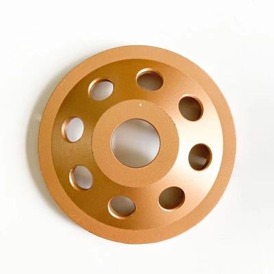 High Quality 4inch Laser Welded 105mm Single Row Diamond Cup Wheel For Concrete , Stone,Hard Building Materials