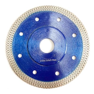 HUACHANG Hot Press 5inch 125x0.8/1.2x10x22.23mm Blue Circular Diamond Saw Blade For General Purpose , Ceramic , Brick