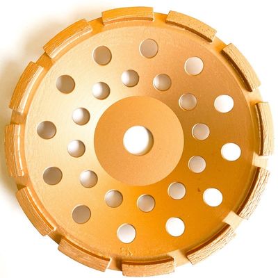 5inch Laser Welded 125×10T(30×5×7.2)×22.23mm Single Row Diamond Cup Wheel For Concrete , Stone,Hard Building Materials