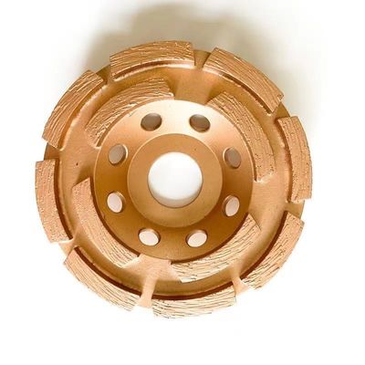 7 In. Single Row Double Row Diamond Cup Grinding Wheel 180mm Huachang Diamond Tools