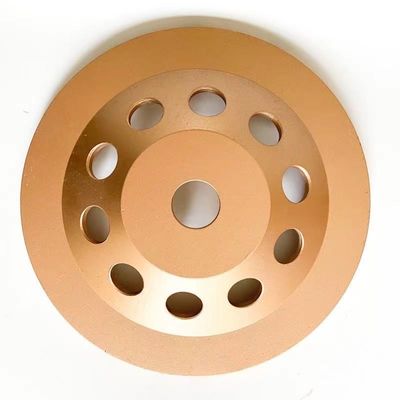 7 In. Single Row Double Row Diamond Cup Grinding Wheel 180mm Huachang Diamond Tools