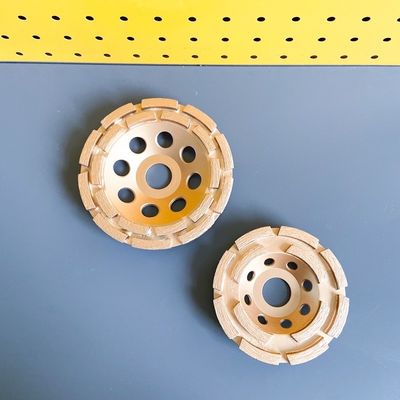7 In. Single Row Double Row Diamond Cup Grinding Wheel 180mm Huachang Diamond Tools