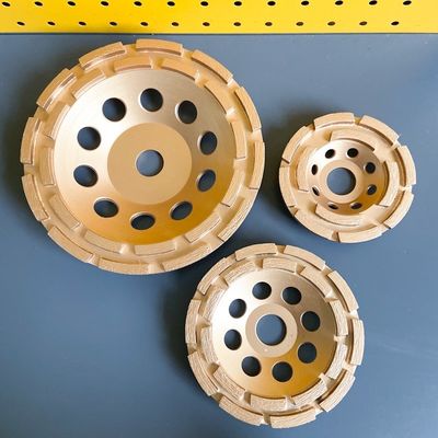 7 In. Single Row Double Row Diamond Cup Grinding Wheel 180mm Huachang Diamond Tools