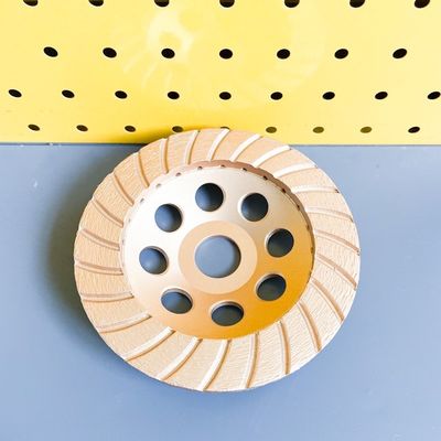 HuaChang Tool 6inch Sintered 150mm Diamond Continuous Turbo Grinding Cup Wheel For Concrete , Stone,Building Materials