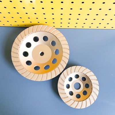 HuaChang Tool 6inch Sintered 150mm Diamond Continuous Turbo Grinding Cup Wheel For Concrete , Stone,Building Materials