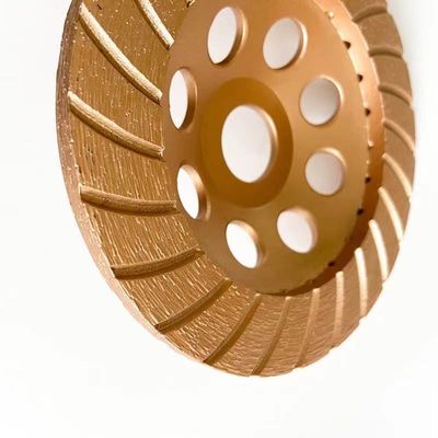 High Quality 7inch 180×4.5×20×22.23mm Diamond Continuous Turbo Grinding Cup Wheel For Concrete , Stone