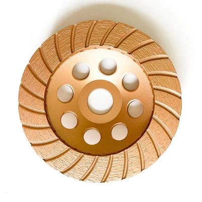 High Quality 7inch 180×4.5×20×22.23mm Diamond Continuous Turbo Grinding Cup Wheel For Concrete , Stone