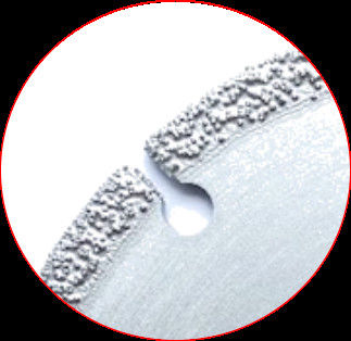 High quality 105×0.5/1.0×5×20×8T Vacuum Brazed Diamond Grinding Cutting Disc for stone ceramic plastic marble