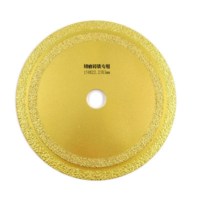 150x22.23mm 6 Inch Diamond Blade For Grinder 150mm Diamond Cutting Disc Vacuum Brazed