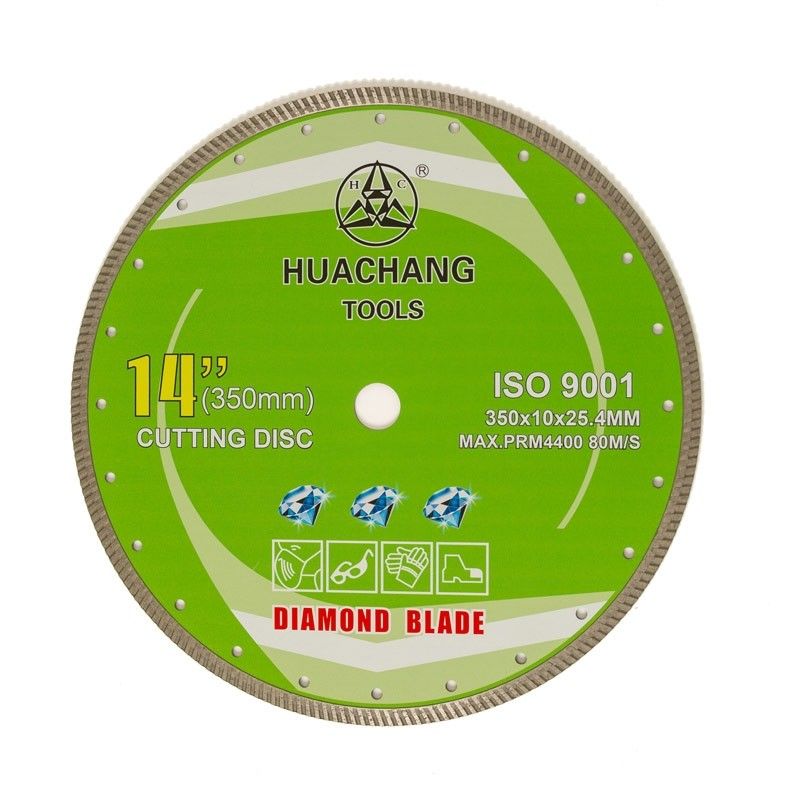 Cold Press 350mm Turbo Diamond Blade 14 In 25.4mm Bore high quality For Granite Marble Tiles