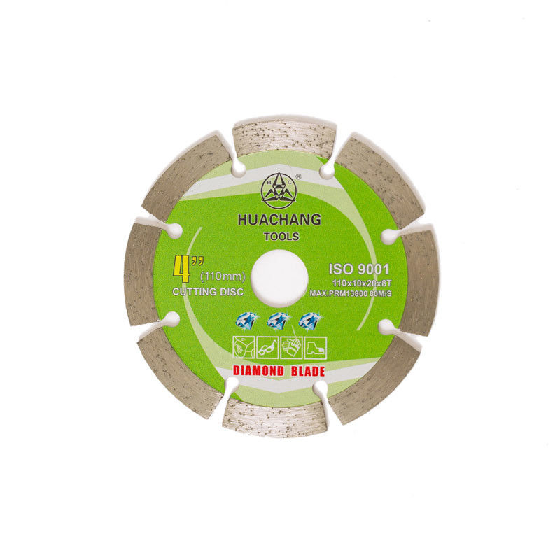 Cold Press 4.3inch 110×1.2/1.8×10×20×8T high quality Segmented Diamond Blade For General Purpose With Long Life