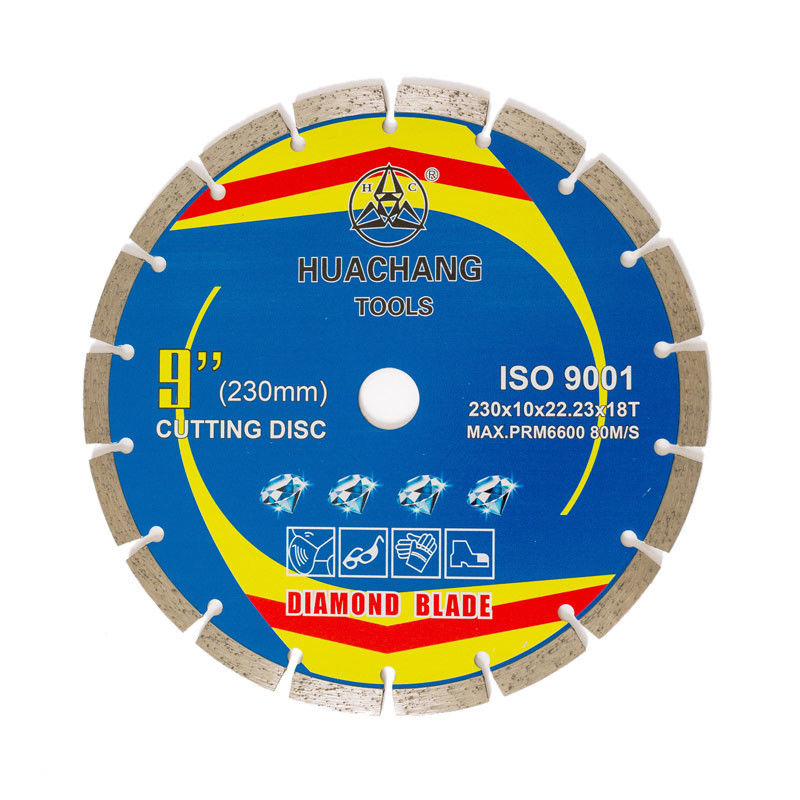High Quality hot press 230×10×22.23×18T Concrete Cutting Wheel For Grinder Diamond Tile Cutting Blade