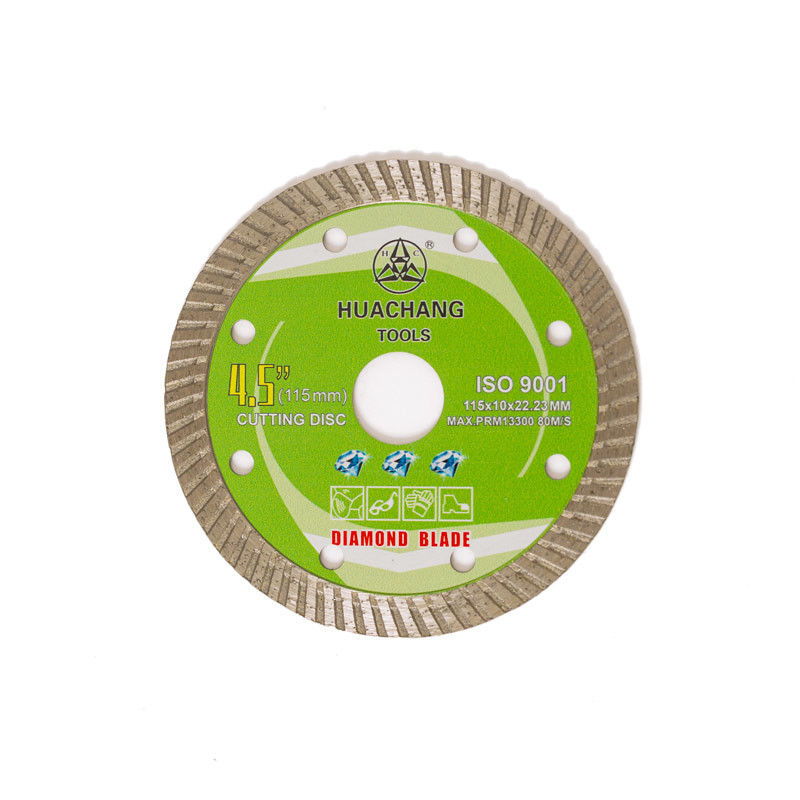 Cold Press 4.5inch '115×1.2/2.0×10×22.23mm Turbo Diamond Blade For General Purpose , Ceramic , Marble And Concrete