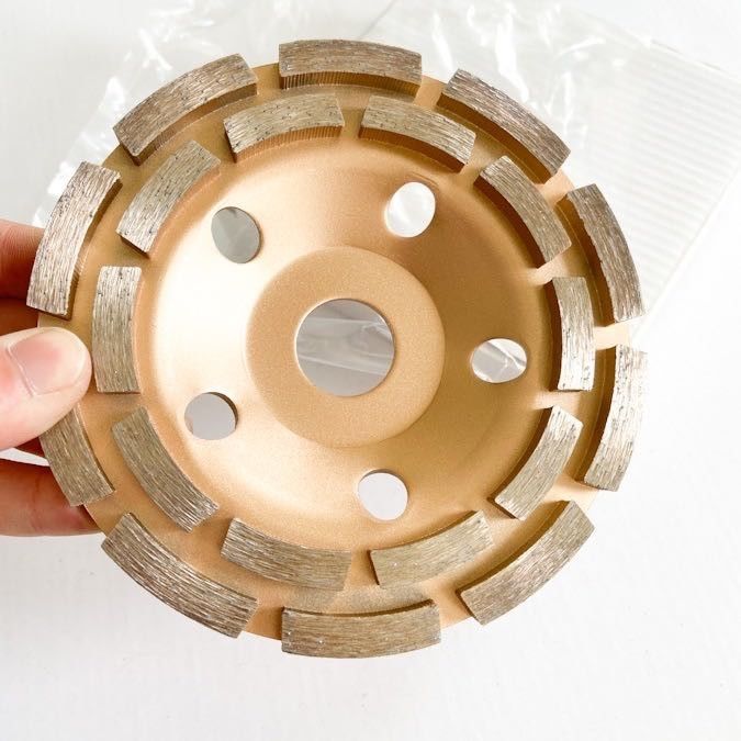 115mm 4-1/2 In. Double Row Diamond Cup Wheel For Stone Double Diamond Cup