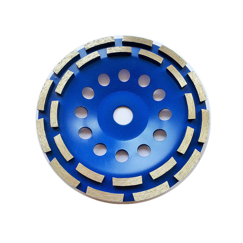 7 In. Single Row Double Row Diamond Cup Grinding Wheel 180mm Huachang Diamond Tools