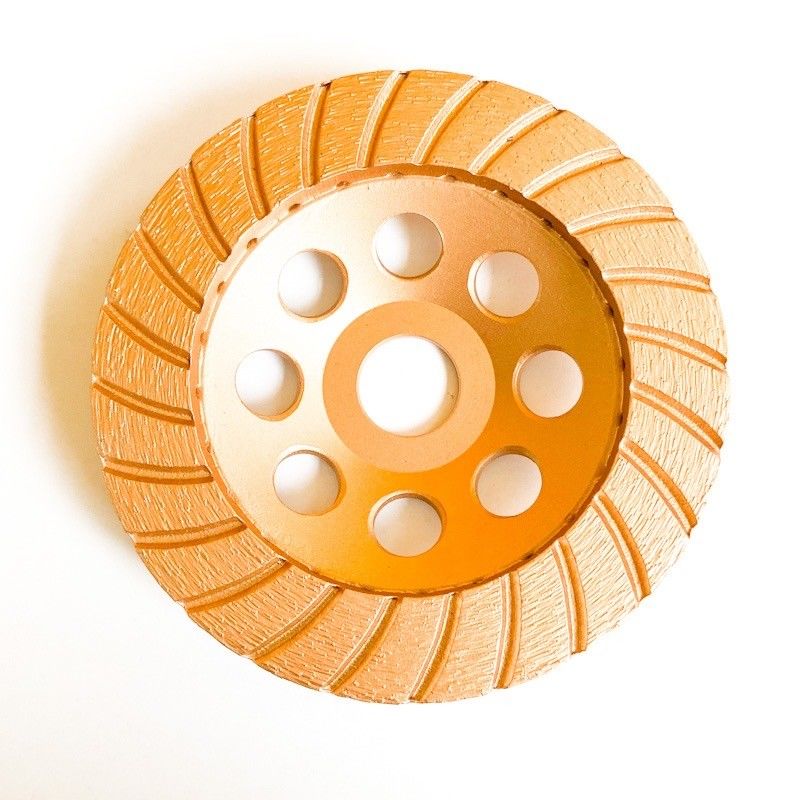 HuaChang Tool 5inch 125×4.5×20×22.23mm Diamond Continuous Turbo Grinding Cup Wheel For Concrete , Stone