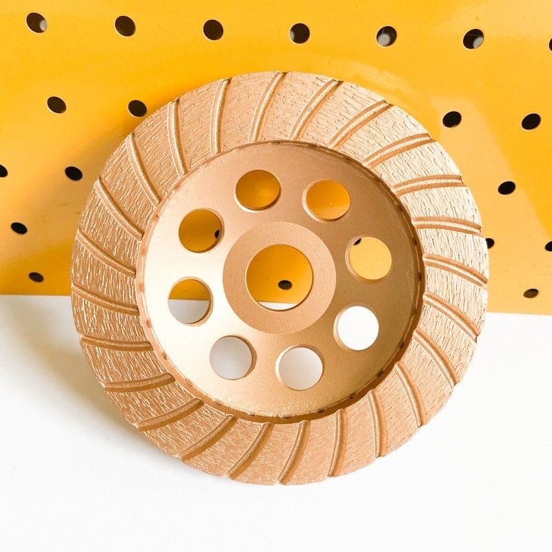 HuaChang Tool 6inch Sintered 150mm Diamond Continuous Turbo Grinding Cup Wheel For Concrete , Stone,Building Materials