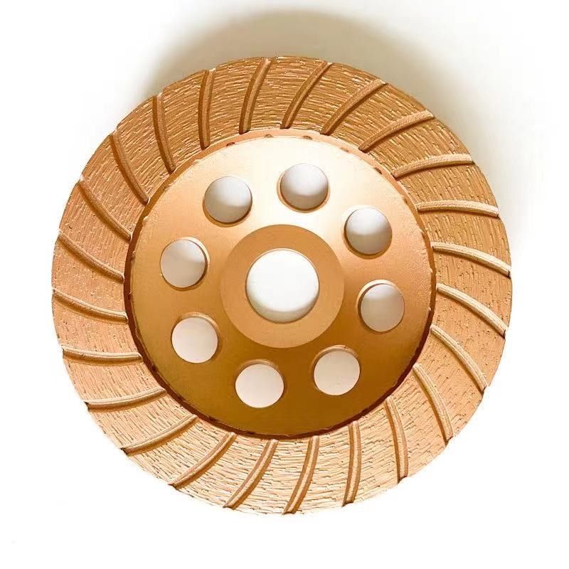 High Quality 7inch 180×4.5×20×22.23mm Diamond Continuous Turbo Grinding Cup Wheel For Concrete , Stone
