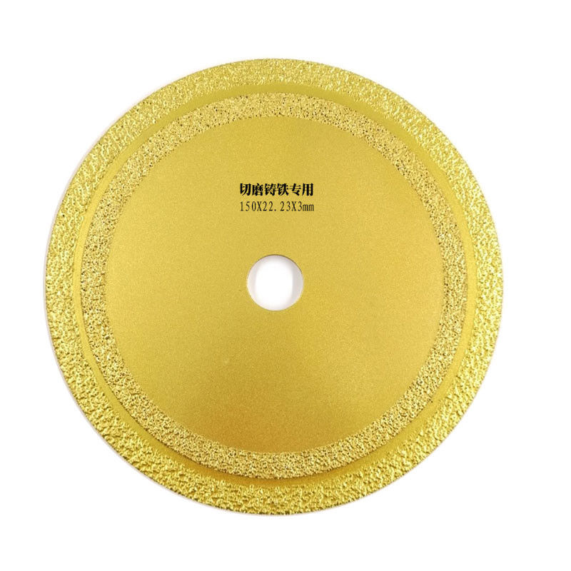 150×1.6/2.4×8×22.23mm Vacuum Brazed Diamond Saw Blade For Cutting Cast Iron Marble Metal Stainless Steel Fire Emergency